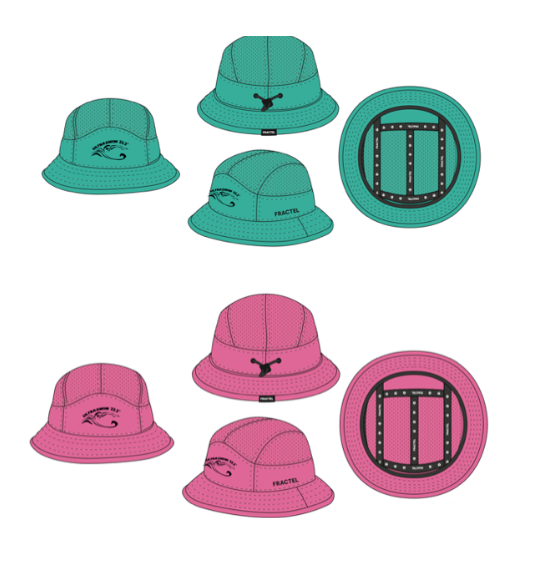 33.3 Teal or Pink Bucket hat