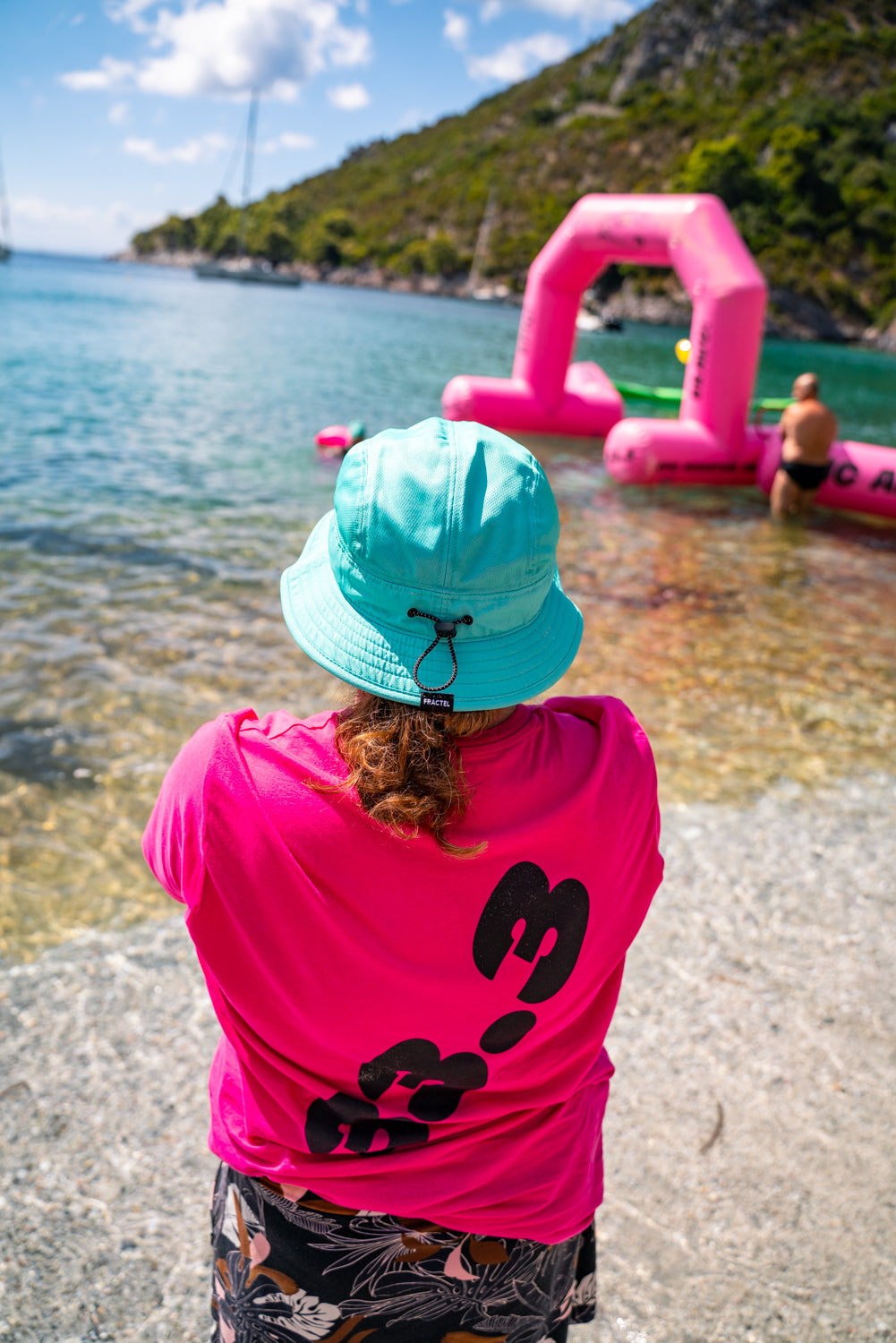33.3 Teal or Pink Bucket hat